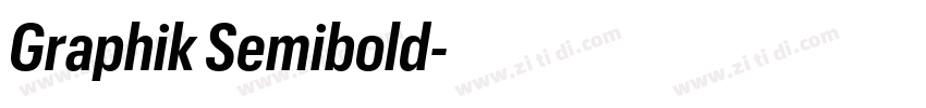 Graphik Semibold字体转换